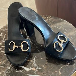 Gucci heels size 8 backless